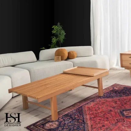 میز وسط و عسلی چوبی 2237