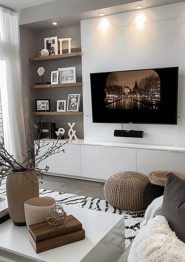 مدل کاناپه جلوی تلویزیون