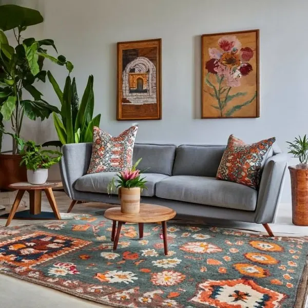 برای مبل طوسی چه رنگ کوسن خوبه